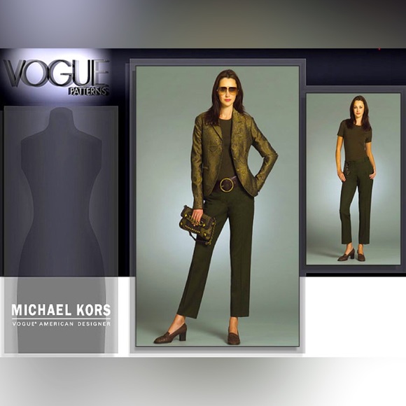 Vogue V2986 Michael Kors Sewing Pattern Jacket and Pants Sizes 14 16 18 20 - Picture 2 of 7